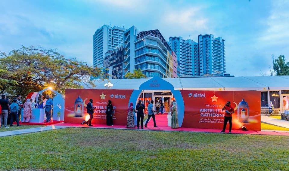 Themed arch entrance for the Airtel Iftar Gathering
